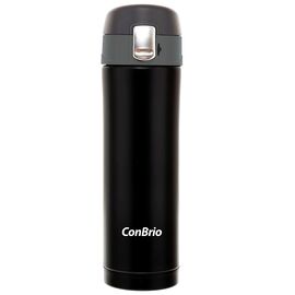 Термокухоль з подвійними стінками Con Brio CB-5011 Black, Об'єм: 0,45 л., Колір: Чорний