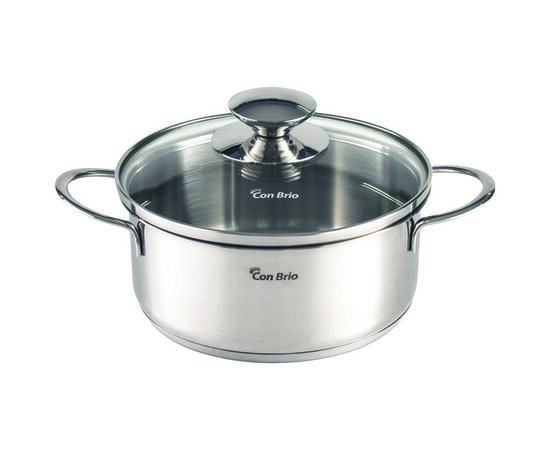 Кастрюля со стеклянной крышкой Con Brio CB-1102, Об'єм: 1 л.